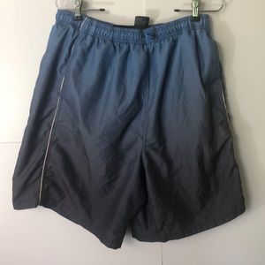 Starter Swim Trunks size Large blue grey burst